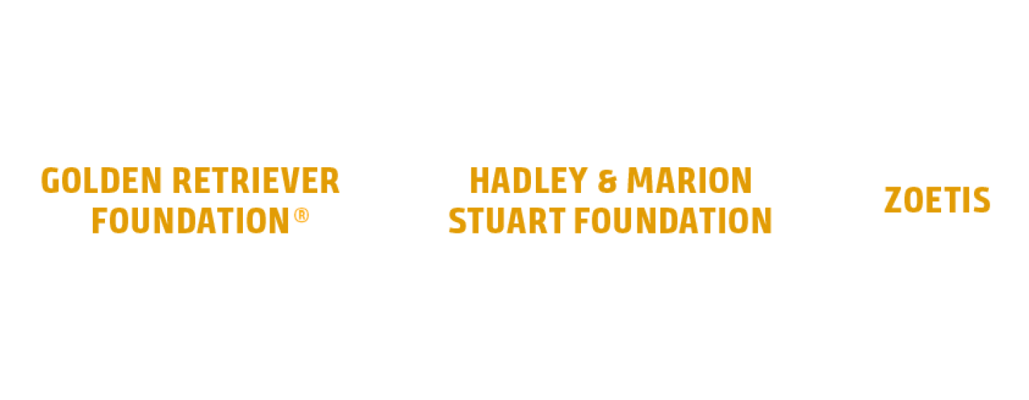 Golden Retriever Lifetime Study Gold Sponsors