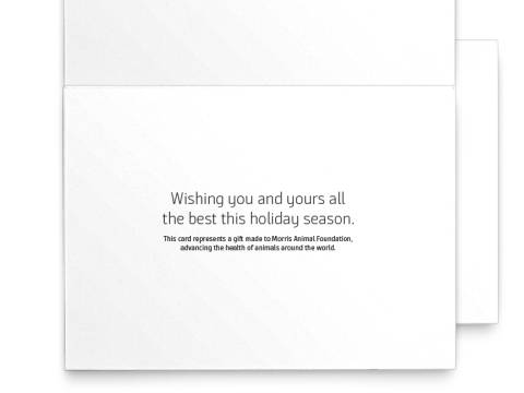 Image of the inside of the Holiday Card Pack